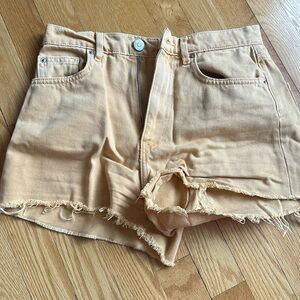 Orange ZARA shorts
